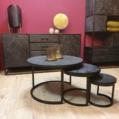 Salontafel New York | Triole All Black | Set of 3