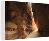 Petra Historical Place Jordan Canvas 140x90 cm - Tirage photo sur toile (Décoration murale salon / chambre)