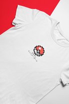 Pokeball Pixel Art Wit T-Shirt - Kawaii Anime Merchandise - Pokemon - Unisex Maat M