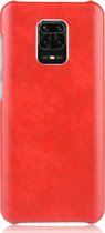 Mobigear Hoesje geschikt voor Xiaomi Redmi Note 9 Pro Telefoonhoesje Hardcase | Mobigear Excellent Backcover | Redmi Note 9 Pro Case | Back Cover - Rood