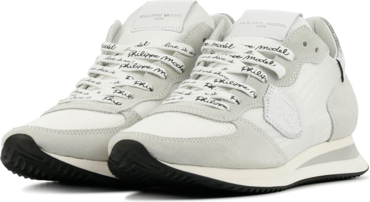 Philippe Model Vrouwen Sneakers - Tropez croco - Wit - Maat 36 | bol.com