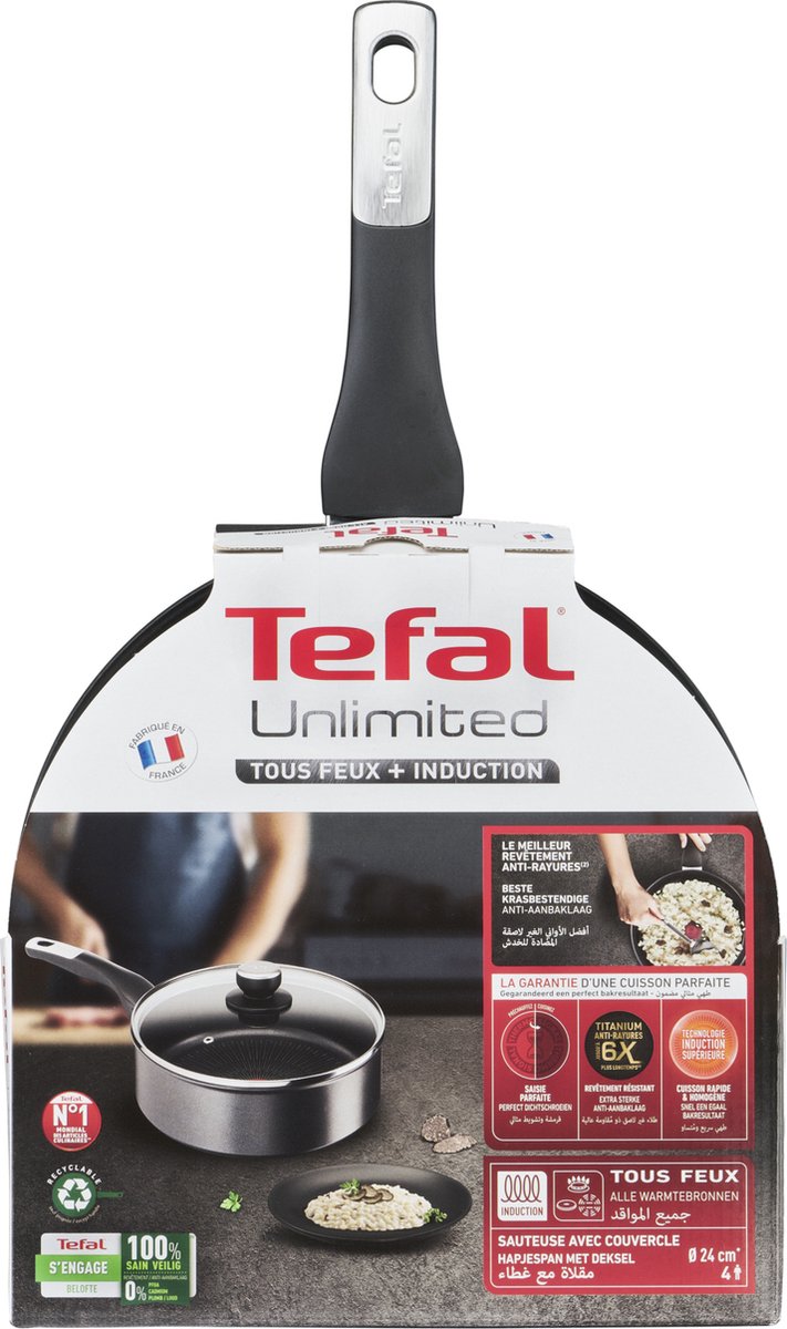 Tefal Tefal Unlimited Hapjespan 24 cm - afbeelding 5