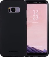 GOOSPERY SOFT FEELING voor Galaxy S8 Liquid State TPU Valbestendig Soft Protective Back Cover Case (zwart)