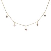 P D Paola 925 Sterling Zilveren Electra Halley Gold Ketting  - Goudkleurig