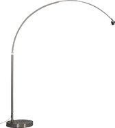 QAZQA arc - Klassieke Staande booglamp - 1 lichts - L 1700 mm - Staal - Woonkamer | Slaapkamer | Keuken