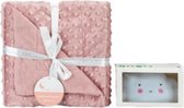 Interbaby Deken Lampje Junior 80 X 110 Cm Fleece Oudroze 2-delig