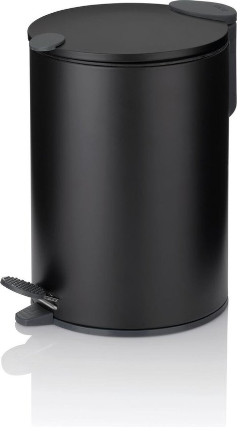 Pedaal Afvalemmer, 3 L, Zwart - Kela | Mats