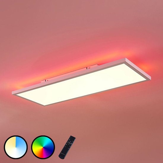 Arcchio - LED paneel - RGB - met dimmer - CCT - aluminium, kunststof - H: 5.5 cm - wit