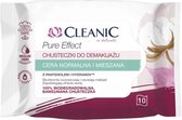 Cleanic - Pure Effect Wipes For Make-Up Remover For Normal And Combination Skin 10Pcs.