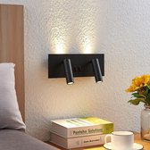 Lucande - LED wandlamp - 1licht - aluminium - H: 10 cm - mat - Inclusief lichtbron