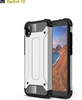 Magic Armor TPU + PC combinatie Case voor Xiamo Redmi 7A (zilver)