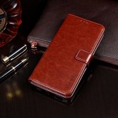Voor Vivo Y11 2019 idewei Crazy Horse Texture Horizontale Flip Leather Case met houder & kaartsleuven & portemonnee (bruin)