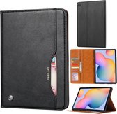 Voor Samsung Galaxy Tab A7 2020 / T505 Kneed Huidtextuur Horizontale Flip Leren Case met Fotolijst & Houder & Kaartsleuven & Portemonnee (Zwart)