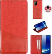 Voor Samsung Galaxy A91 MUXMA MX109 Horizontale Flip lederen tas met houder & kaartsleuf & portemonnee (rood)