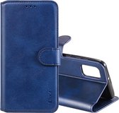 Voor Samsung Galaxy A31 ENKAY Hat-Prince horizontale flip lederen tas met houder & kaartsleuven en portemonnee (donkerblauw)