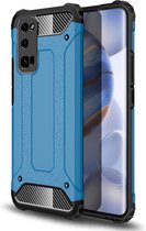 Voor Huawei Honor 30 Pro Magic Armor TPU + PC Combinatie Case (Blauw)