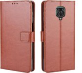 Voor Xiaomi Redmi Note 9 Pro / Note 9s / Note 9 Pro Max Retro Crazy Horse Texture Horizontaal Flip PU lederen tas met houder & kaartsleuven & fotolijst (bruin)