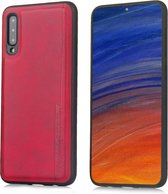Voor Galaxy A50 Diaobaolee schokbestendig PU + TPU beschermhoes (rood)