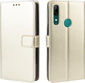 Retro Crazy Horse Texture Horizontal Flip Leather Case voor Huawei P Smart Z / Y9 Prime (2019), met houder & kaartsleuven & fotolijst (goud)