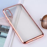 Ultradunne galvaniseren Soft TPU beschermende achterkant van de behuizing voor Xiaomi Mi 9 (rose goud)