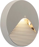 QAZQA pod - Moderne LED Wandlamp voor buiten - 1 lichts - D 30 mm - Grijs - Buitenverlichting