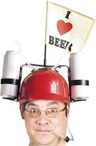 I Love Beer Helm met Drankhouders