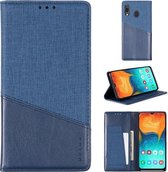 Voor Samsung Galaxy A30 MUXMA MX109 Horizontale Flip lederen tas met houder & kaartsleuf & portemonnee (blauw)