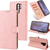 Voor Xiaomi Redmi 9 Fantasy Klassiek Huidgevoel Kalfsleer Textuur Magnetische gesp Horizontale Flip PU lederen tas met houder & kaartsleuf & portemonnee (roségoud)