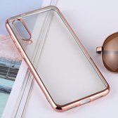 Let op type!! Ultra-thin Electroplating Soft TPU Protective Back Cover Case for Xiaomi Mi 9 SE(Rose Gold)