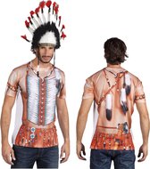 T-shirt Indian (L) - Carnavalskleding