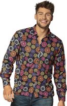 Boland Shirt Flower Power Heren Polyester Maat Xxl