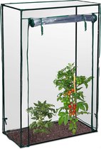 Relaxdays Tomatenkas 150x100x50 cm - tuinkas tomaten - foliekas - serre - kweekkas - PVC