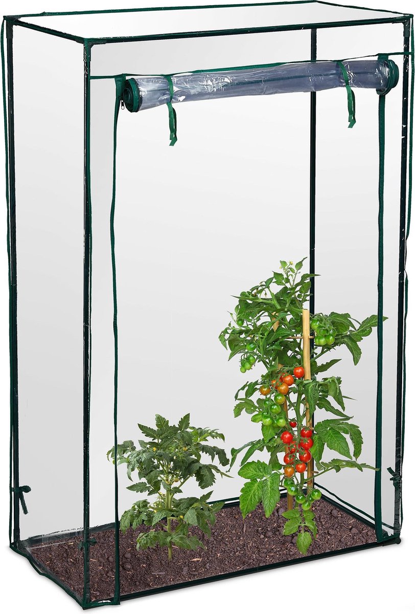 Puno Kwalificatie inschakelen Relaxdays Tomatenkas 150x100x50 cm - tuinkas tomaten - foliekas - serre -  kweekkas - PVC | bol.com