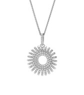 Orphelia ZH-7299 - Pendentif Sunshine + chaîne - Argent 925 - Zircone - 2 cm