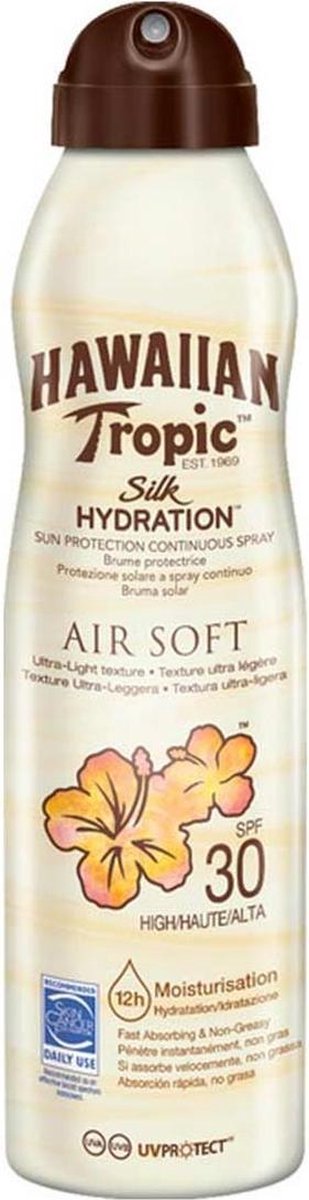 Goedkoopste Hawaiian Tropic Silk Hydration Air Soft Sunscreen Mist Spf30 177ml