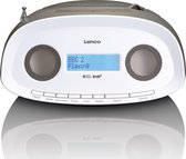 Lenco SCD-69TP - Draagbare radio cd speler met DAB en USB-ingang - Taupe