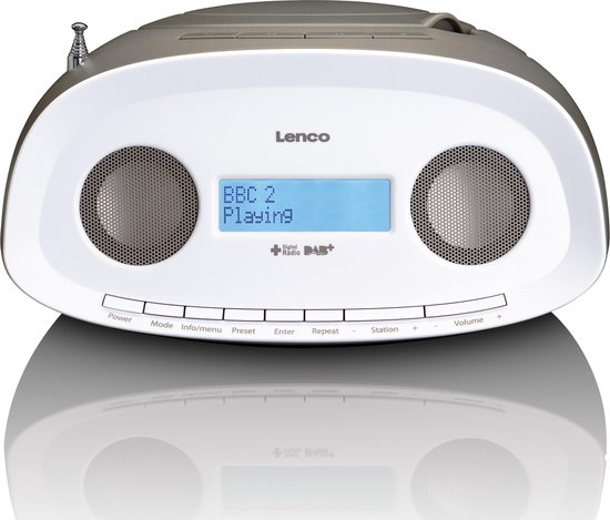 Lenco SCD-69TP - Draagbare radio cd speler met DAB en USB-ingang - Taupe |  bol.com