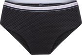 LingaDore - Structured Black Bikini Short - maat 42 - Zwart
