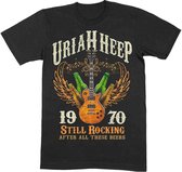 Uriah Heep Heren Tshirt -L- Still Rocking Zwart