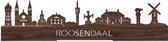 Standing Skyline Roosendaal Notenhout - 40 cm - Woondecoratie design - Decoratie om neer te zetten - WoodWideCities