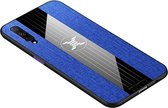 Voor Huawei Honor 9X Pro XINLI stiksels Textue schokbestendig TPU beschermhoes (blauw)