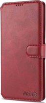 Voor Samsung Galaxy S21 Ultra 5G AZNS Kalf Textuur Horizontale Flip Leren Case met Houder & Kaartsleuven & Portemonnee & Fotolijst (Rood)