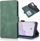 Voor Huawei nova 7 5G retro magnetische sluiting sluiting horizontale flip lederen tas met houder & kaartsleuven & fotolijst & portemonnee (groen)