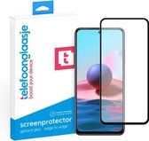 Telefoonglaasje Screenprotectors Geschikt voor Xiaomi Redmi Note 10 - Volledig Dekkend - Gehard Glas Screenprotector Geschikt voor Xiaomi Redmi Note 10 - Beschermglas van rand tot