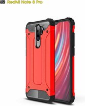 Voor Xiaomi Redmi Note 8 Pro Magic Armor TPU + pc-combinatiebehuizing (rood)