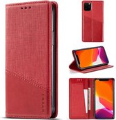 Voor iPhone 11 Pro Max MUXMA MX109 horizontale flip lederen tas met houder en kaartsleuf en portemonnee (rood)