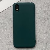 Voor Huawei Honor Play 3e schokbestendig Frosted TPU beschermhoes (groen)