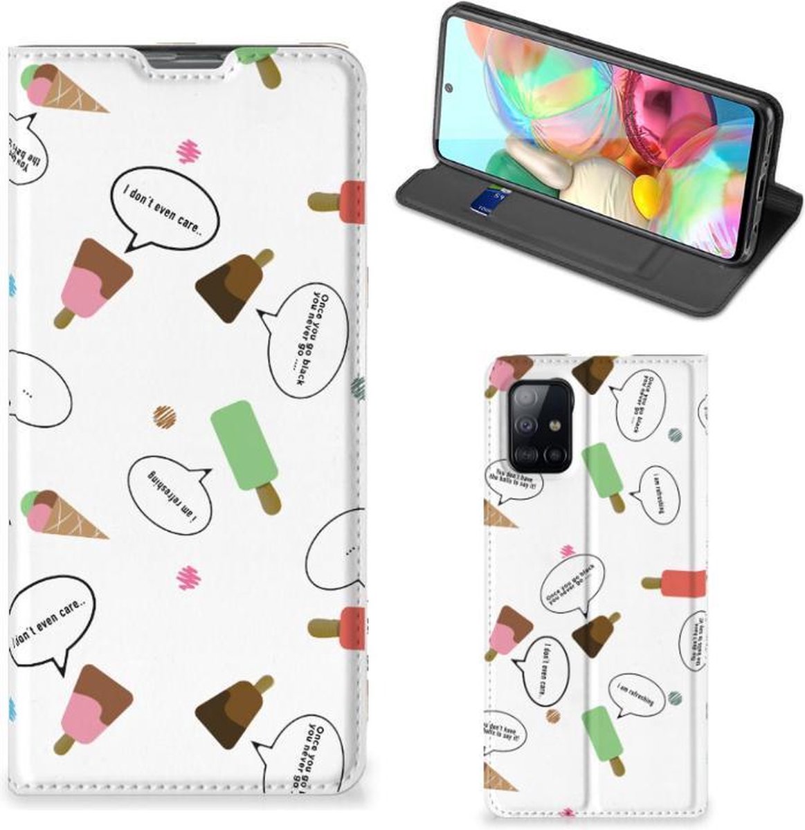 Samsung Galaxy A71 Flip Style Cover IJsjes
