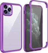 Dubbelzijdig plastic beschermhoesje voor iPhone 11 Pro (paars)