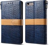 Leren beschermhoes voor iPhone 6 Plus & 6s Plus (blauw)